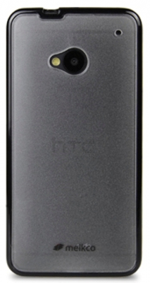 Чехол гелевый Melkco Poly Frame для HTC One M7 черный-белый
