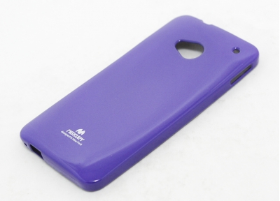 Чехол гелиевый Mercury Jelly для HTC One M7 фиолетовый