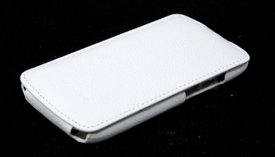 Чехол кожаный Melkco Jacka Type для HTC One S белый