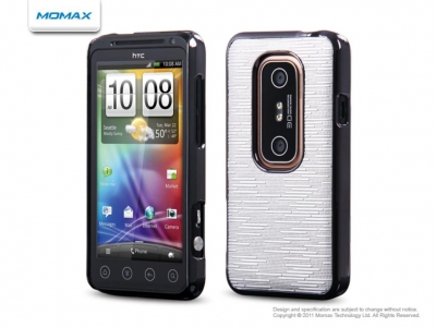 Чехол Momax Feel and Touch для HTC EVO 3D серебро