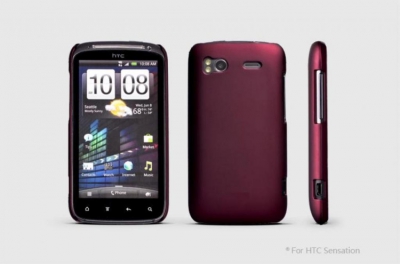 Чехол пластиковый Jekod для HTC Sensation темно-красный