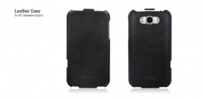 Чехол кожаный HOCO для HTC Sensation XL черный