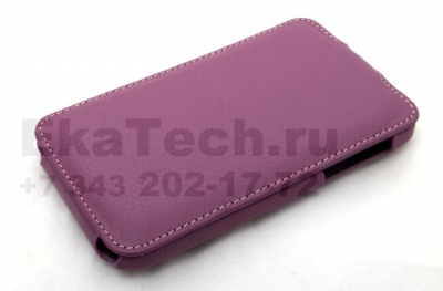 Чехол кожаный Melkco Jacka Type для HTC Sensation XL фиолетовый