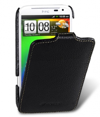 Чехол кожаный Melkco Jacka Type для HTC Sensation XL черный