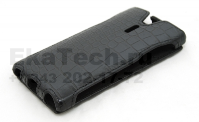 Чехол Armor для Sony Ericsson Xperia S LT26i черный крокодил