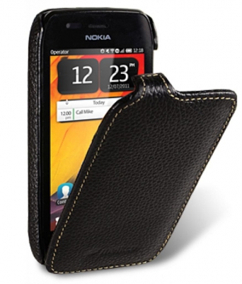 Чехол кожаный Melkco Jacka Type для Nokia 603 черный