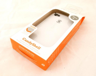 Чехол SPECK для Apple iPhone 4 с рисунком (белый)