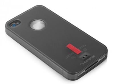 Чехол гелевый Capdase Soft Jacket Xpose SJIH4-P201 для Apple iPhone 4 темно-серый
