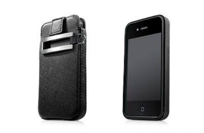 Чехол кожаный Capdase Smart Pocket Callid SLIH4-S319 для Apple Iphone 4
