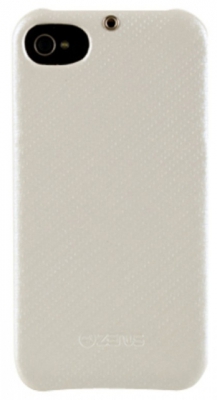 Чехол кожаный Zenus Prestige Carbon Bar для Apple Iphone 4
