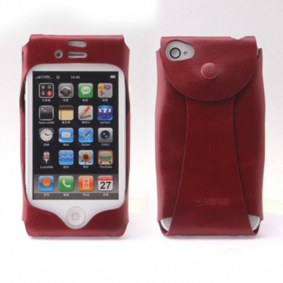 Чехол кожаный Zenus Prestige Italian Leather Jacket для Apple Iphone 4