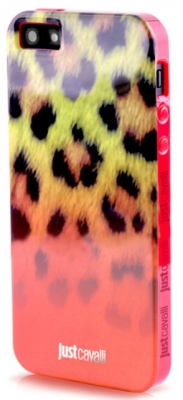 Чехол гелевый Just Cavalli Macro Leopard JCIPC5MACROLRED для Apple iPhone 5 красный