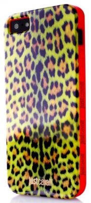 Чехол гелевый Just Cavalli Micro Leopard JCIPC5MICROLGRN для Apple iPhone 5 зеленый