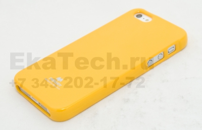 Чехол гелиевый Mercury Jelly для Apple iPhone 5 желтый