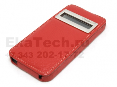 Чехол кожаный Melkco Jacka ID Type для Apple iPhone 5 красный