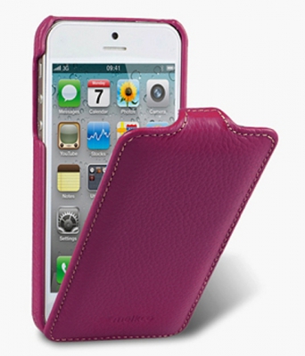 Чехол кожаный Melkco Jacka Type для Apple iPhone 5 фиолетовый