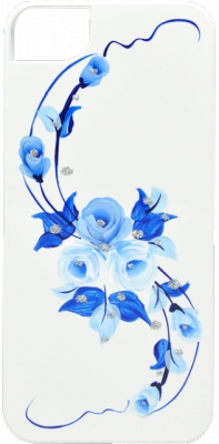 Чехол пластиковый iCover Vintage Rose для Apple iPhone 5 голубой IP5-HP