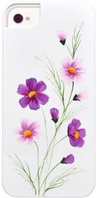 Чехол пластиковый iCover Wild Flower для Apple iPhone 5 фиолетовый IP5-HP