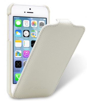Чехол кожаный Melkco Jacka Type для Apple iPhone 5C белый