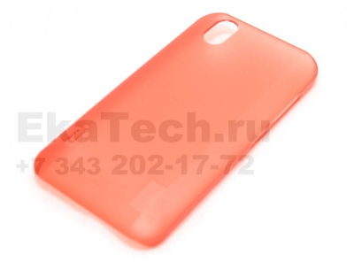 Чехол пластиковый JustinCase Thin Type для LG Optimus Black P970 красный
