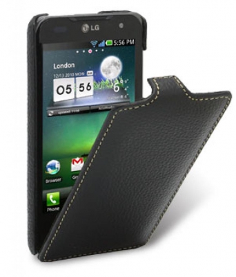 Чехол кожаный Melkco Jacka Type для LG Optimus 2X P990 черный