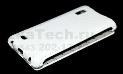 Чехол Armor для LG Optimus L9 P765 белый крокодил