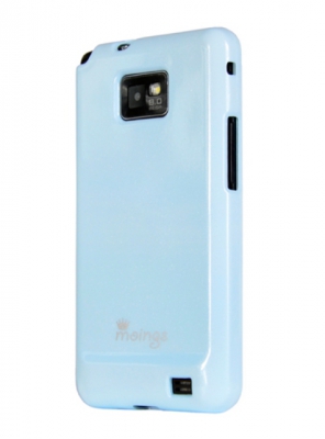 Чехол гелевый Moings для Samsung Galaxy SII I9100 голубой