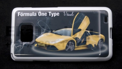 Чехол гелиевый Eco Skin для Samsung Galaxy SII I9100 Yellow car белый
