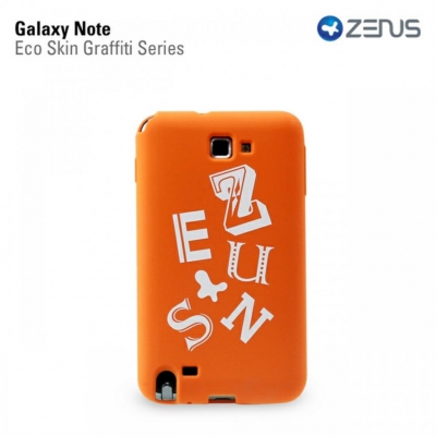 Чехол Zenus Eco Skin Graffiti для Samsung Galaxy Note N7000 ярко-оранжевый