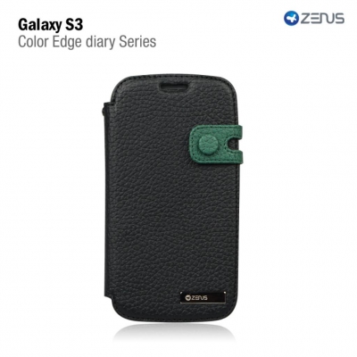 Чехол Zenus Masstige Color Edge Diary для Samsung Galaxy SIII I9300 черный