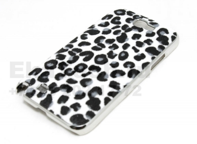 Чехол пластиковый JustinCase Leopard для Samsung Galaxy Note 2 N7100 белый