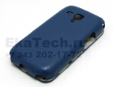 Чехол кожаный Melkco Jacka Type для Samsung Galaxy S Duos S7562 синий