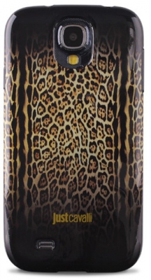 Чехол гелевый Just Cavalli Leopard для Samsung Galaxy S4 i9500 темный