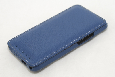 Чехол кожаный Melkco Jacka Type для HTC One Dual SIM синий