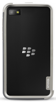 Чехол Zenus Wallnutt Bumper Trio для Blackberry Z10 белый-серый