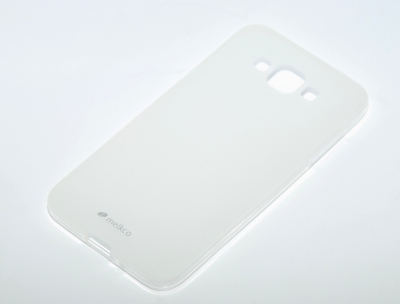 Силиконовый чехол Melkco для Samsung G530H (Galaxy Grand Prime) белый матовый