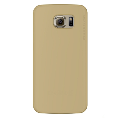 Чехол накладка Deppa Sky Case c пленкой для Samsung Galaxy S6 золотой