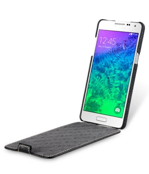Чехол-книжка Melkco из натуральной кожи для Samsung Galaxy A5 черный
