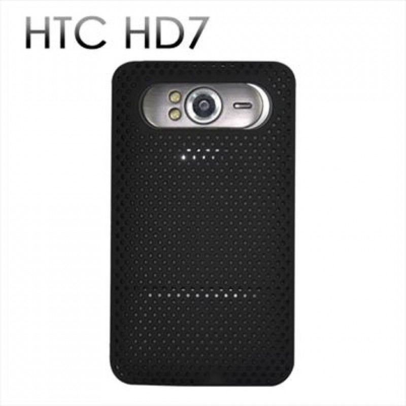 Чехол пластиковый перфорированный для HTC HD7 черный