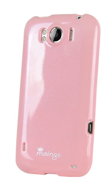 Чехол гелевый Moings для HTC Sensation XL розовый
