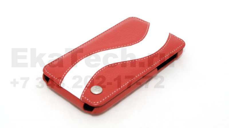 Чехол кожаный Melkco Jacka Type Special для HTC Sensation XL красно-белый