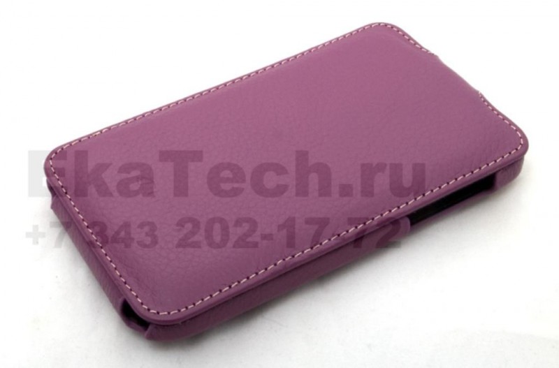 Чехол кожаный Melkco Jacka Type для HTC Sensation XL фиолетовый