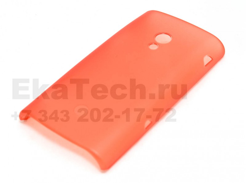 Чехол пластиковый JustinCase Thin Type для Sony Ericsson Xperia X10 красный