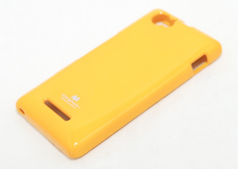 Чехол гелевый Mercury Jelly для Sony Xperia M желтый
