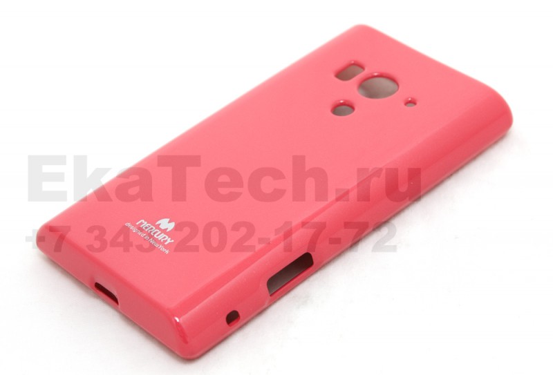 Чехол гелиевый Mercury Jelly для Sony Xperia Acro S LT26w ярко-розовый