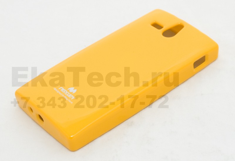 Чехол гелиевый Mercury Jelly для Sony Xperia U желтый