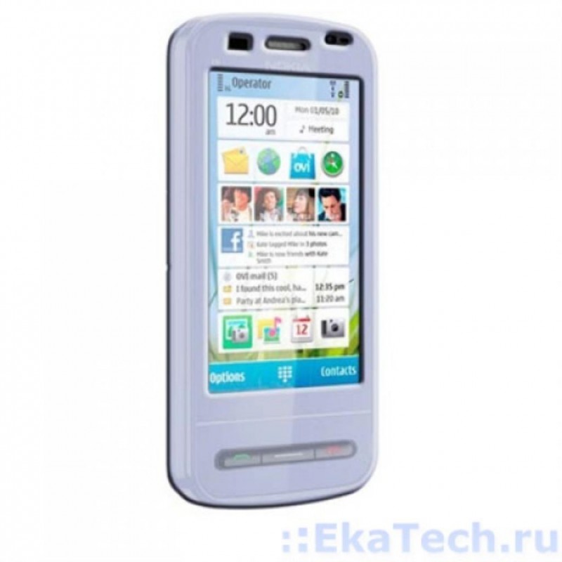 Раздвижной силиконовый чехол для Nokia C6-00