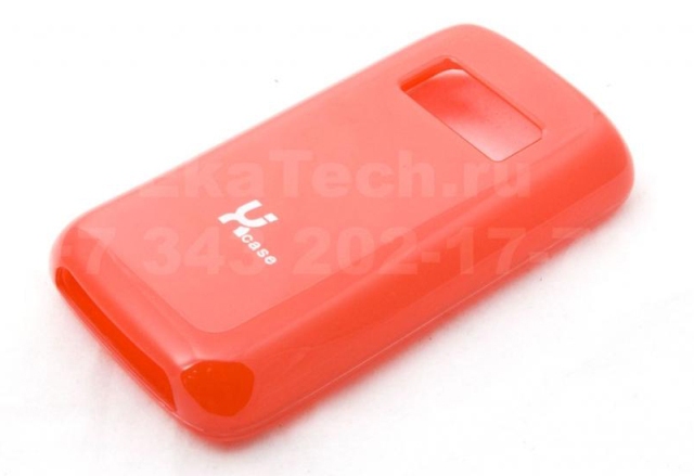 Чехол гелевый для Nokia C6-01 красный