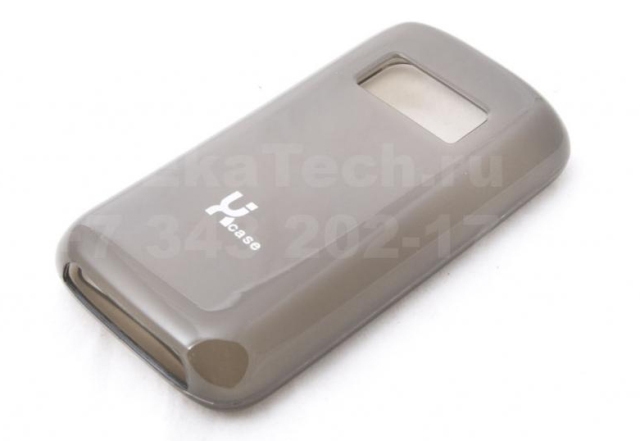 Чехол гелевый для Nokia C6-01 темно-серый