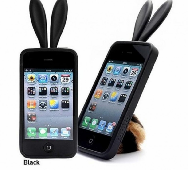Чехол гелевый RABBIT без хвоста для Apple iPhone 4